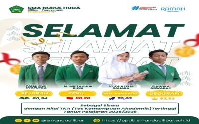 Beberapa Siswa Meraih Predikat Istimewa Dengan Nilai Cukup Tinggi Pada TKA 2025